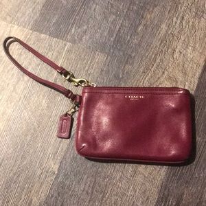 Coach corner zip wallet